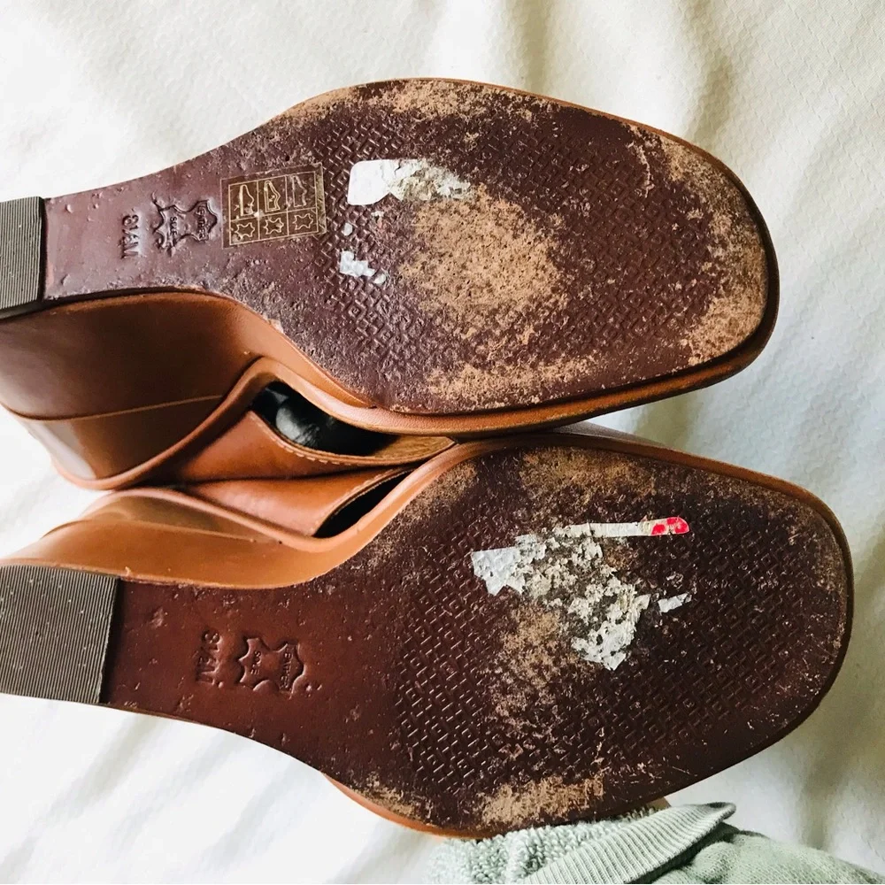 Tory Burch Brown Wedge Sandals